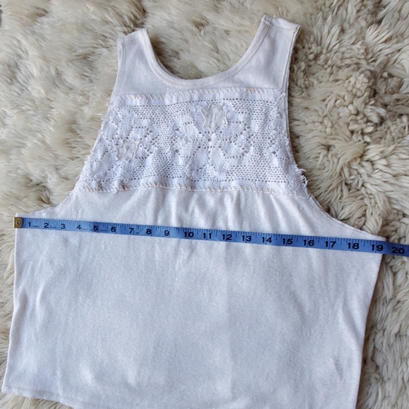 Free People White Lace Tank Top - Picture 7 of 8